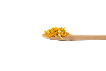 Dried Calendula or Marigold petals. Marigold  in latin Calendula officinalis is known for its...