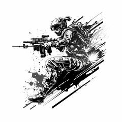 machine gun sport activity. Generative AI