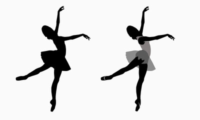 ballet dancers silhouettes