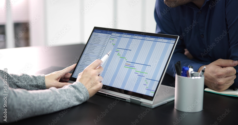 Aufkleber gantt gantt software project