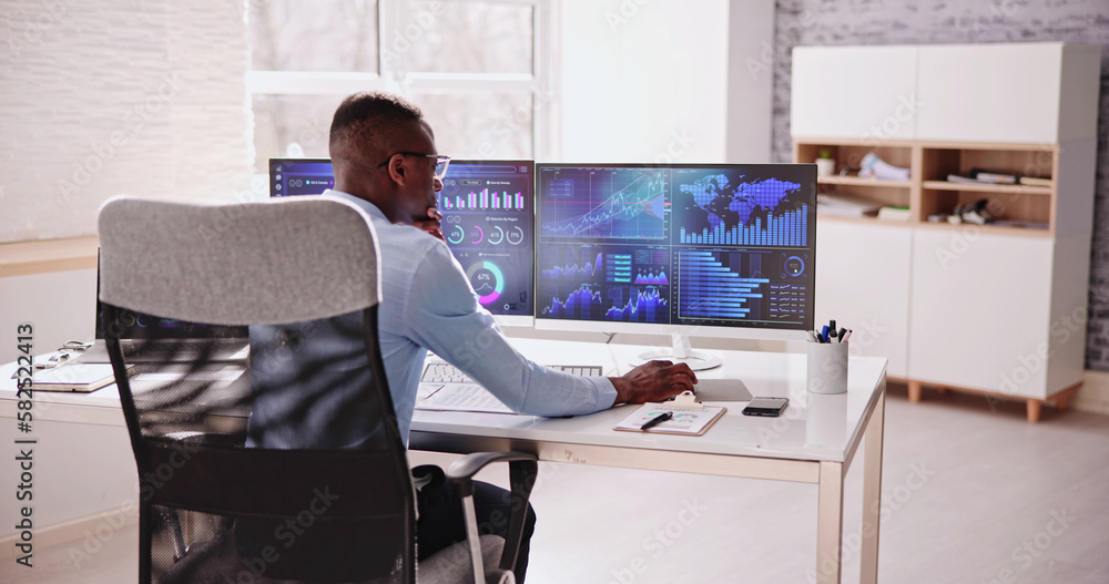 Poster business data analytics dashboard