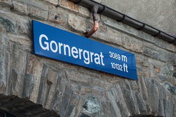 Obraz premium Bergstation auf dem Gornergrat, ob Zermatt, Wallis, Scvhweiz