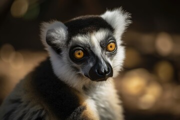 Obraz premium Madagascar lemur. Generative AI