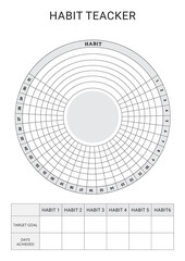 Habit Tracker Planner