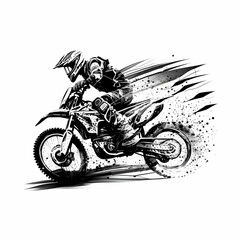 Fototapeta na wymiar motorbike sport activity. Generative AI
