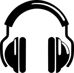 Headphones | Minimalist and Simple Silhouette - Vector illustration