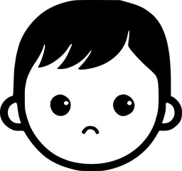 Baby | Minimalist and Simple Silhouette - Vector illustration