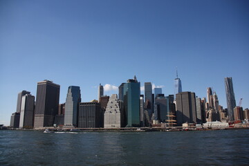 Fototapeta na wymiar Skyline de Manhattan à New York. USA