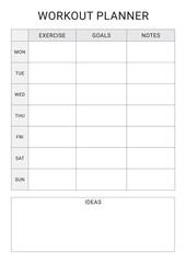 Workout Planner