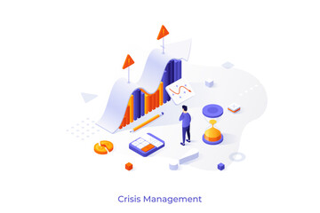 Obraz premium Modern Isometric Vector Template