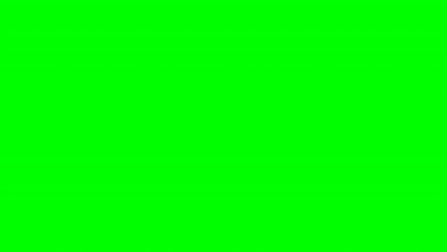 Fish jump out of water. Flying fish escape animation. 2D cartoon orange goldfish, tuna swim, left to right sea, ocean pan. Transparent green screen background. 4k footage loop animated video