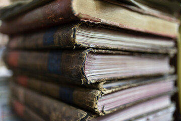 Stack of old books