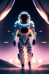 astronaut, cosmic horror, abstract, ghostly, elegant, highly detailed, digital painting, arts station, soft, sharp focus, ultraviolet colors, Generative AI