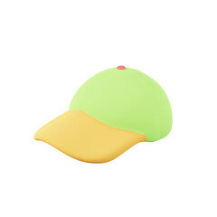 minimal baseball cap 3d rendering