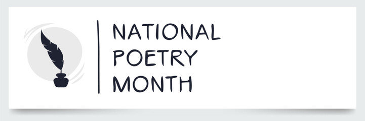 National Poetry Month, held on April.