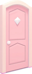 minimal pastel pink door