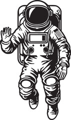 Astronaut Vector Illustration, SVG