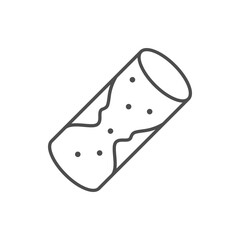 Cholesterol plaque line outline icon