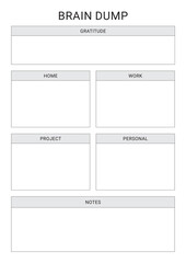 Brain Dump Planner