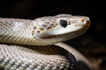 Obraz premium Pantherophis Obsoleta or Elaphe Obsoleta, often known as the Rat Snake. Generative AI