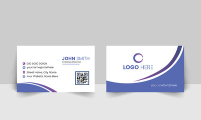 Obraz premium Modern Business Card - Creative and Clean Business Card Template.