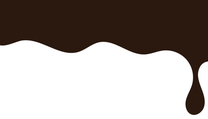 Chocolate drops background. Vector illustration.	