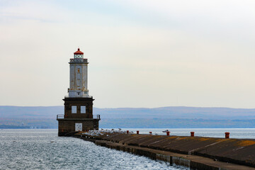 Fototapeta na wymiar Lighthouse on the lake