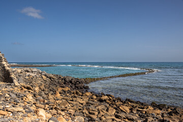 Atlantic ocean and blue sky, Fuerteventura