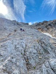 Hike to the peak of the Zugspitze with a via Ferrata trail
