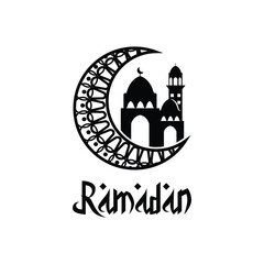 Ramadan kareem decorative moon design