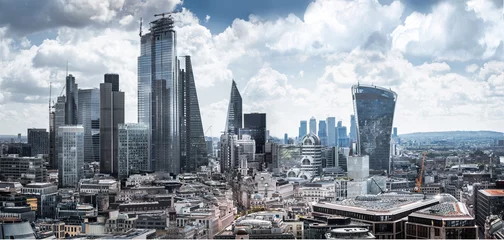 Zelfklevend Fotobehang City of London panoramic view. England, UK © IRStone
