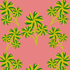 Seamless tropical pattern. Vector illustration