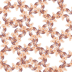 Fototapeta na wymiar The background is seamless. Handmade floral pattern. Tulip petals. Pencil graphics. Texture, a template for creativity.