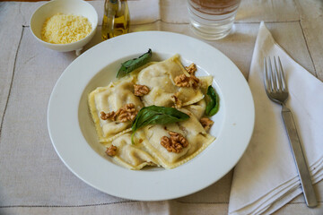 plate of ravioli