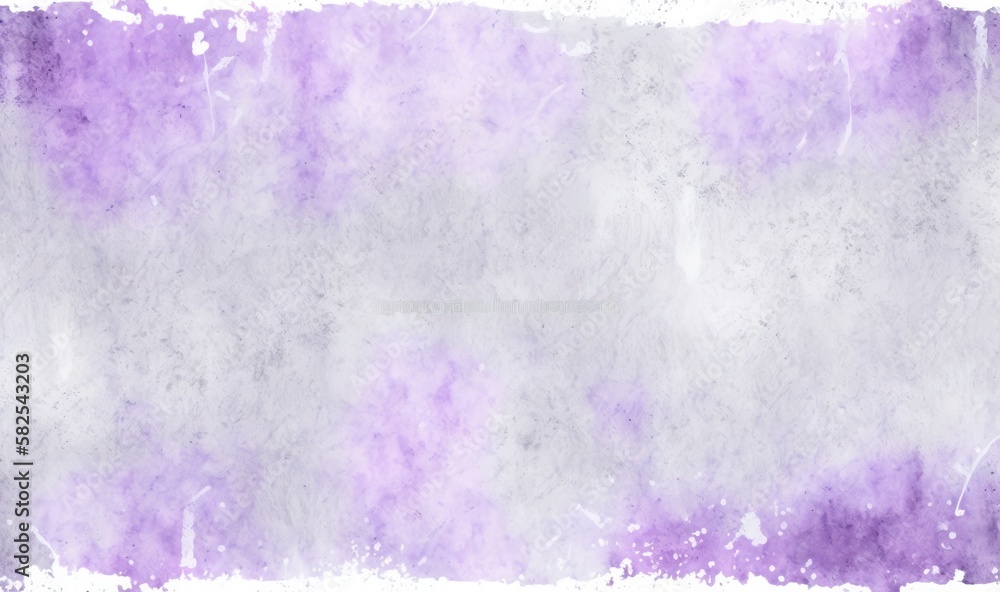 Poster a purple and white background with a grungy border in the middle of the frame and a white border in 