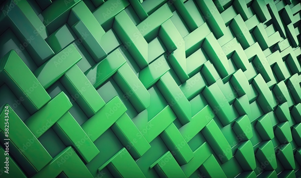 Poster a green abstract background with a lot of arrows in the middle of it and a green background with a l