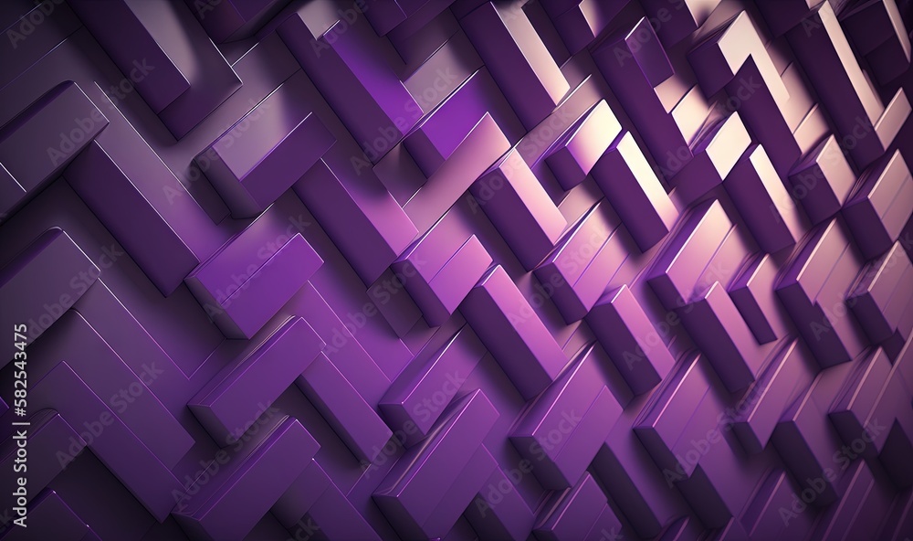 Poster an abstract purple background with a lot of squares and rectangles in the middle of the image and a 