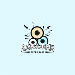 A logo for karaoke super bass