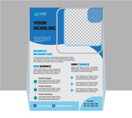 Obraz premium Corporate Business a4 vector Flyer Design for Company promotion poster brochure or brochure cover layout,annual report,and advertise. 