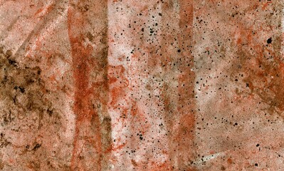 Grunge rusty background, water color texture pattern, black spots, artistic background
