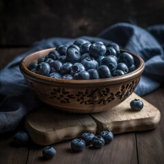 A blowl of blueberries