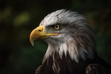 Foto op Plexiglas American eagle in the company of other raptors. Generative AI © AkuAku