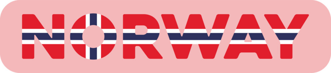 Abstraction of the flag of the country of Norway. Vector illustration