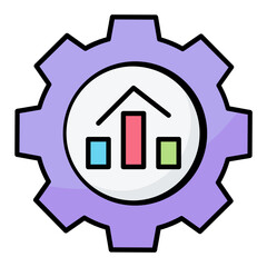 Performance Line Color Icon