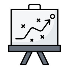 Presentation Line Color Icon