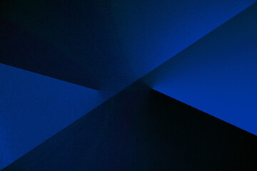 Dark blue modern background for design. Geometric shape. Triangles, diagonal lines. Gradient....