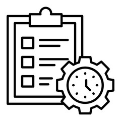 Task Planning Outline Icon