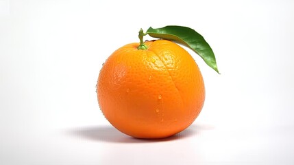 Mandarin orange fruit isolated on white background created with generative AI technology