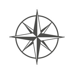 png image compass star icon with transparent background