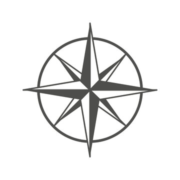 png image compass star icon with transparent background
